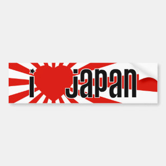 Autocollant De Voiture I coeur Japon !