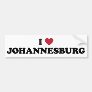 Autocollant De Voiture I coeur Johannesburg Afrique du Sud