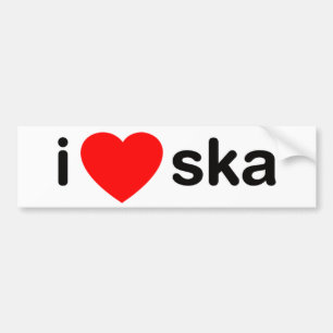 Autocollant De Voiture I coeur Ska