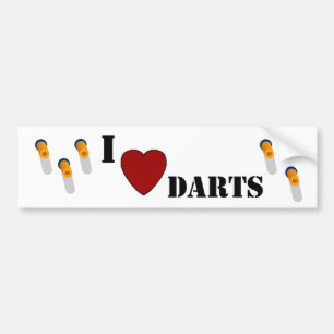 Autocollant De Voiture I dards de coeur