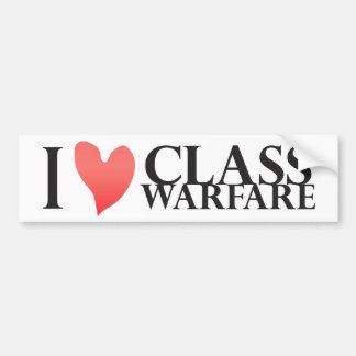 Autocollant De Voiture I guerre de classe de coeur