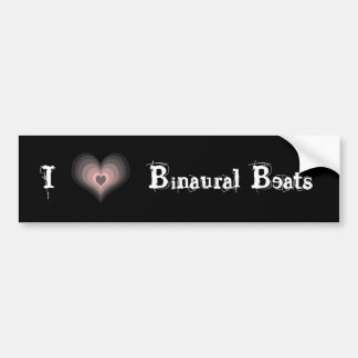 Autocollant De Voiture I Heart Binaural Beats