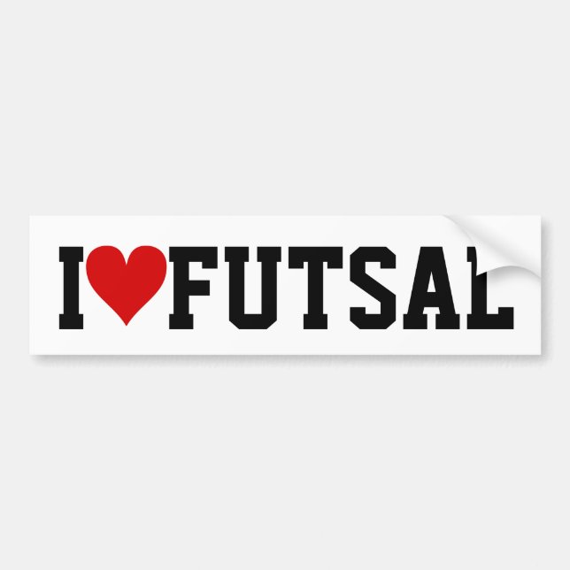 Autocollant De Voiture I [Heart] Futsal (Devant)
