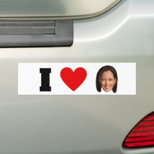 Autocollant De Voiture I Heart Kamala Harris