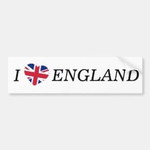 Autocollant De Voiture I Heartflag Angleterre bk bsct