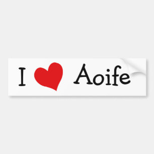 Autocollant De Voiture I Love Aoife