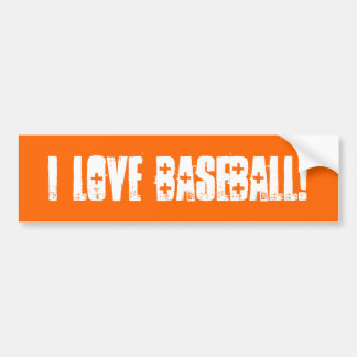 Autocollant De Voiture I Love Baseball Wall / Ordinateur portable / Stick