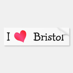 Autocollant De Voiture I Love Bristol