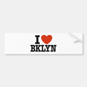 Autocollant De Voiture I Love Brooklyn