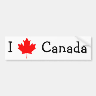 Autocollant De Voiture I Love Canada