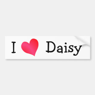 Autocollant De Voiture I Love Daisy