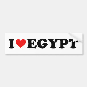 Autocollant De Voiture I Love Heart Egypt Travel Souvenir
