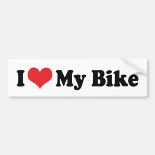 Autocollant De Voiture I Love Heart My Bike - Vélo Motorcycle Lover