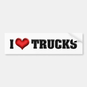 Autocollant De Voiture I Love Heart My Truck - Truck Lover