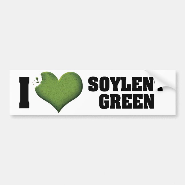 Autocollant De Voiture I Love Heart Soylent Green (Devant)