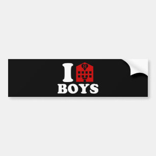 Autocollant De Voiture I Love Hotel Boys