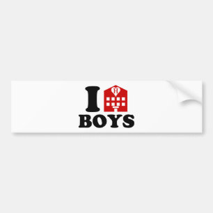Autocollant De Voiture I Love Hotel Boys