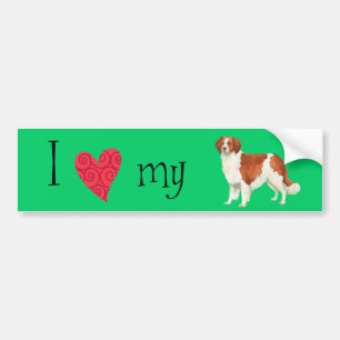 Autocollant De Voiture I love my kooikerhondje