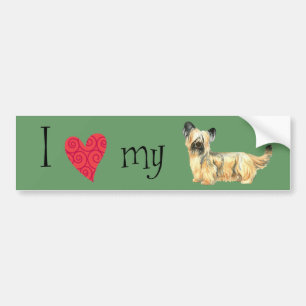 Autocollant De Voiture I Love my Skye Terrier