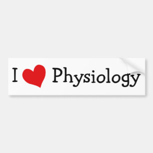 Autocollant De Voiture I Love Physiology
