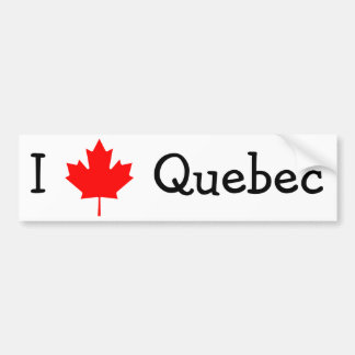Autocollant De Voiture I Love Québec