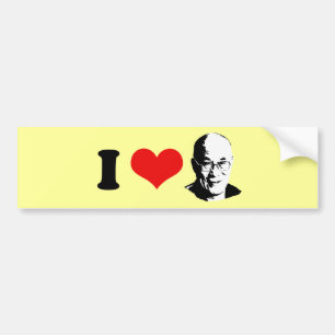 Autocollant De Voiture I Love the Dalai Lama Bumper sticker