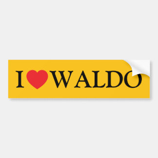 Autocollant De Voiture I Love Waldo