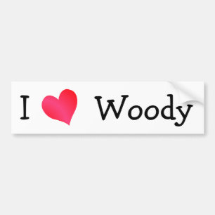 Autocollant De Voiture I Love Woody