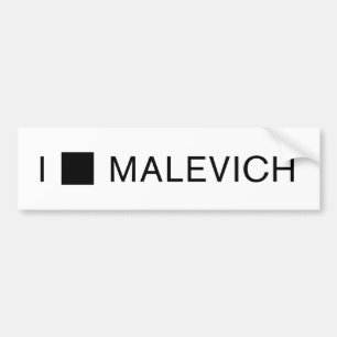 AUTOCOLLANT DE VOITURE I MALEVICH [CARRÉ]