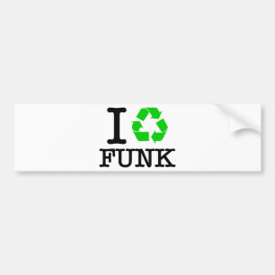 Autocollant De Voiture I Recycle Funk