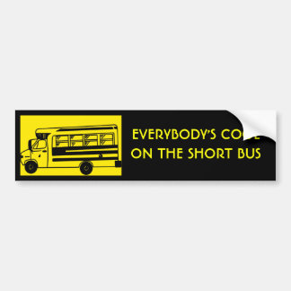 Autocollant De Voiture i_ride_short_bus, TOUT LE MONDE COOLON L'AUTOBUS