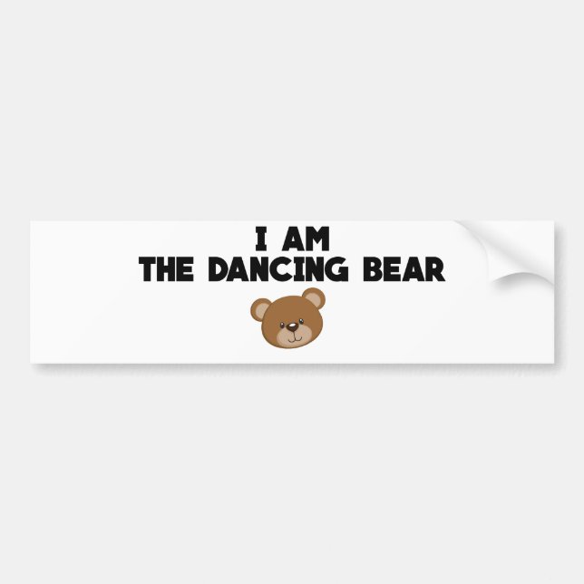 Autocollant De Voiture I The Dancing Bear (Devant)