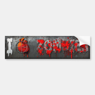 Autocollant De Voiture I zombis de coeur