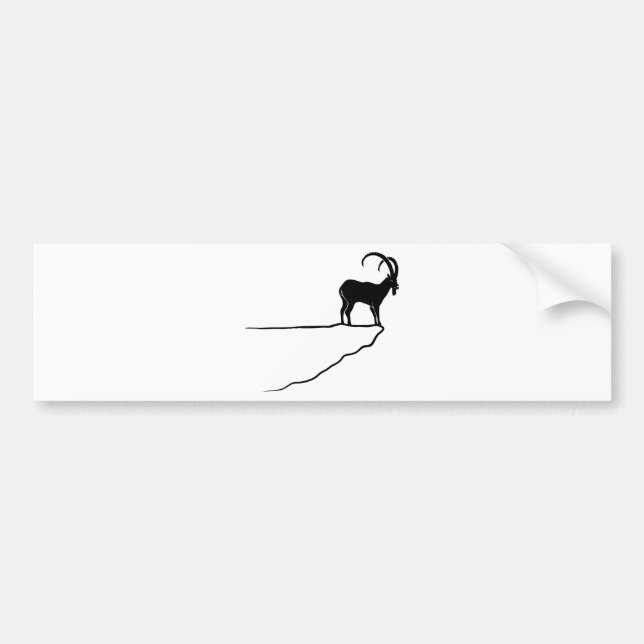 Autocollant De Voiture ibex capricorn steinbounboat goungoat sheep (Devant)