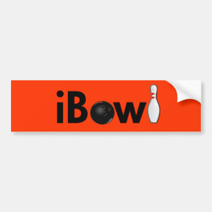 Autocollant De Voiture iBowl (goupille de boule)