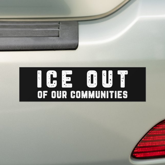 Autocollant De Voiture ICE Out Of Our Communities Anti-ICE (En voiture)