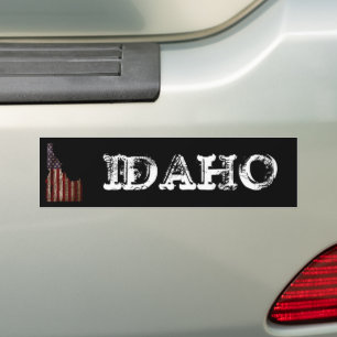 AUTOCOLLANT DE VOITURE IDAHO PATRIOT BURNT WOOD CLR