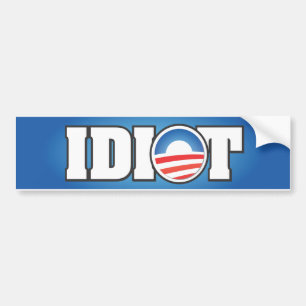 AUTOCOLLANT DE VOITURE IDIOT