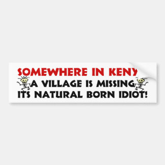 Autocollant De Voiture Idiot de naissance