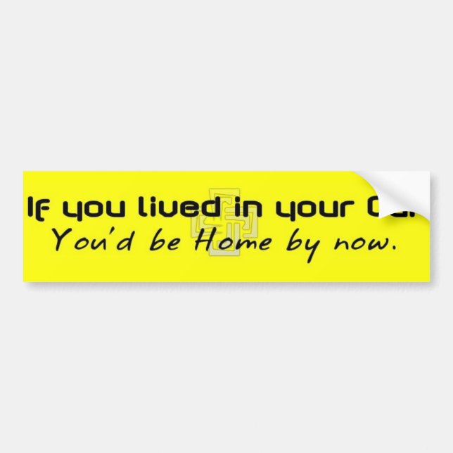 Autocollant De Voiture ifyoulivedinyourcar (Devant)
