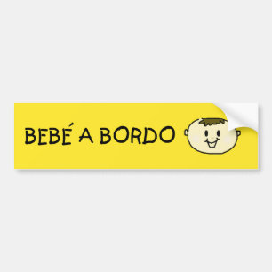 Autocollant De Voiture Il boit à bord - M décalcomanie de parachoque