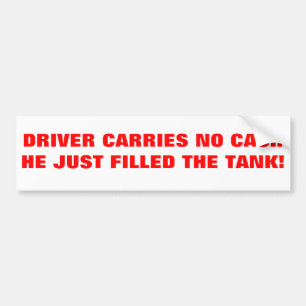 Autocollant De Voiture Il Ne Porte Pas D'Argent, Il A Juste Acheté Du Gaz