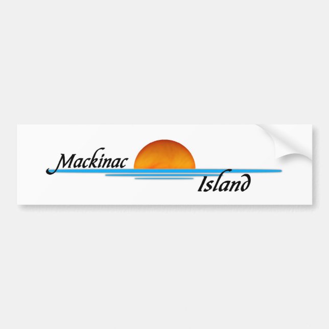 Autocollant De Voiture Île de Mackinac (Devant)