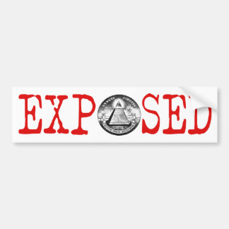 Autocollant De Voiture Illuminati a exposé l'adhésif pour pare-chocs