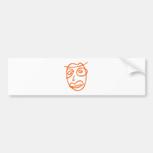 Autocollant De Voiture Illustration artistique naïve