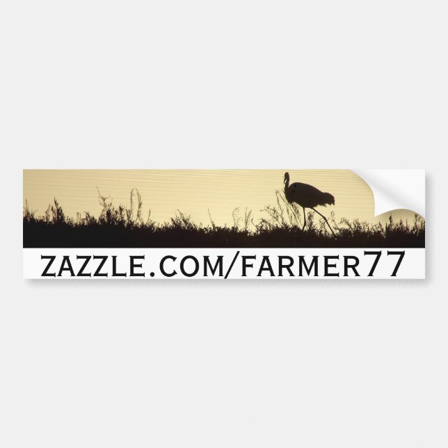 Autocollant De Voiture Illustration Bumpersticker de faune (Devant)