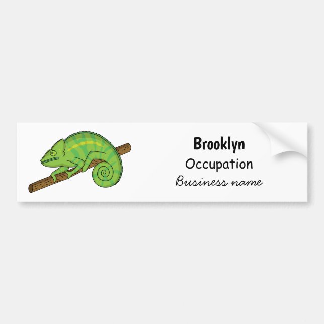 Autocollant De Voiture Illustration de caméléon de Parson (Devant)