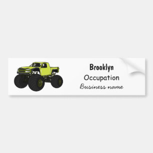 Autocollant De Voiture Illustration de camion monstre