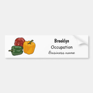 Autocollant De Voiture Illustration de dessin de Capsicum