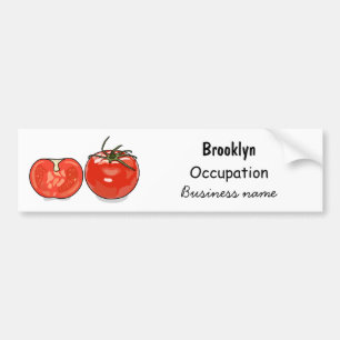 Autocollant De Voiture Illustration de dessin sur la tomate